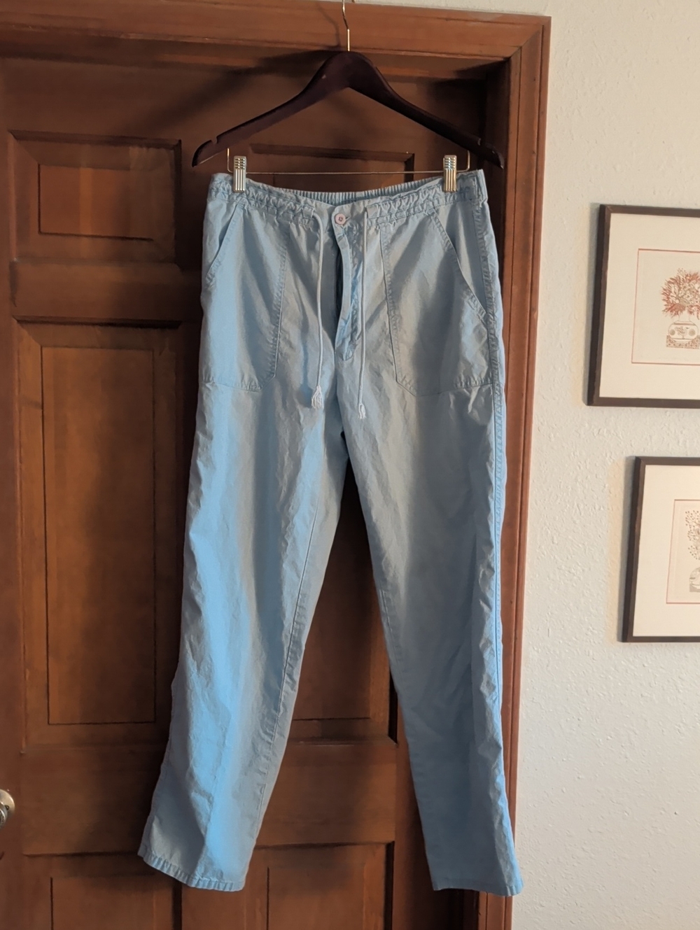 INC International Concepts Light Blue Women's Drawstring Joggers